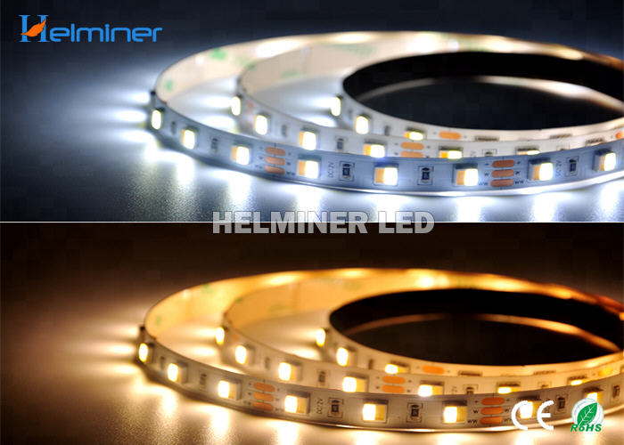 LED CCT Flexible Strip SMD 5050 , CCT LED Strips For Aluminum Profile