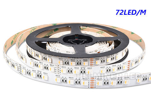 LED-Streifen RGBWW  4in1-LEDs  72 LED/m  24V 