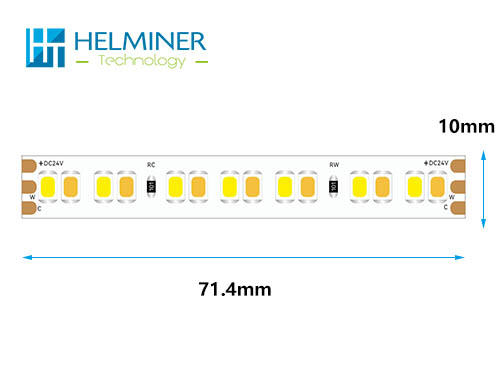    10mm PCB 196 LEDs /m  2700 - 6000k cct led strip light  ,CCT LED Streifen online kaufen  