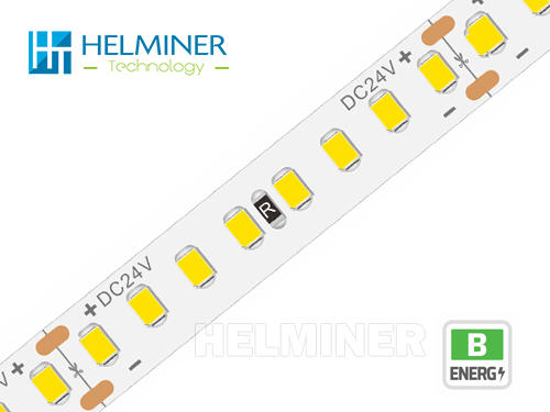 High light efficacy LED Strip : ErP B class 10mm 160 leds/m 15w 24v DC .
LED für Lichtdecken Spanndecken
