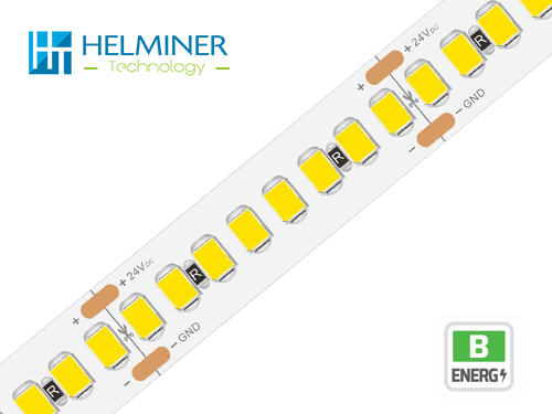 High light efficacy LED Strip : ErP B class 10mm 240 leds/m 9.6w 24v DC . IC drive
current .
LED Lichtsysteme für Spanndecken