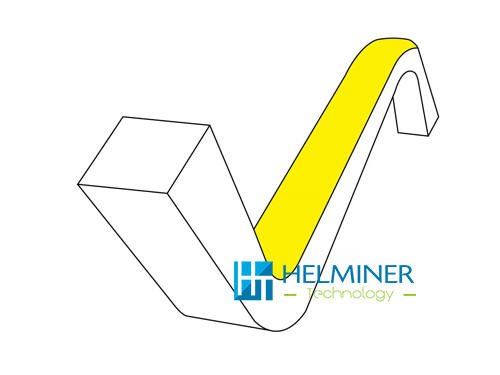Vertical bending neon led strip light