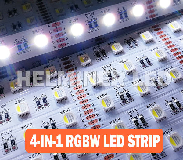 LED Stripe RGBW mit 60 LED/m, 5050, 24V, 19,2 W/m,   LED Beleuchtung für Lichtdecken 