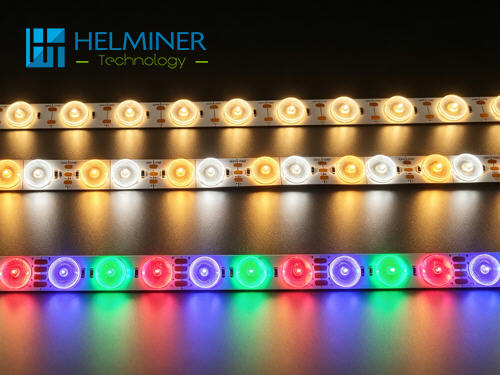  Lens led strip light , 24 LED /M,  48 LED/M Diffuse lens 180 dgree LED Strip 