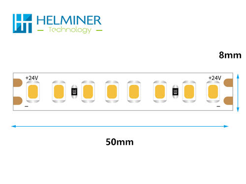   High light efficacy LED Strip : ErP B class 10mm 160 leds/m  14.4w 24v DC . 
                                                LED  für Lichtdecken Spanndecken 